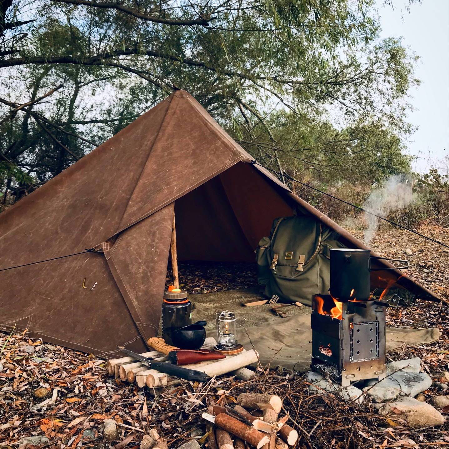 8x8ft Bushcraft Spain Oilskin Tarp