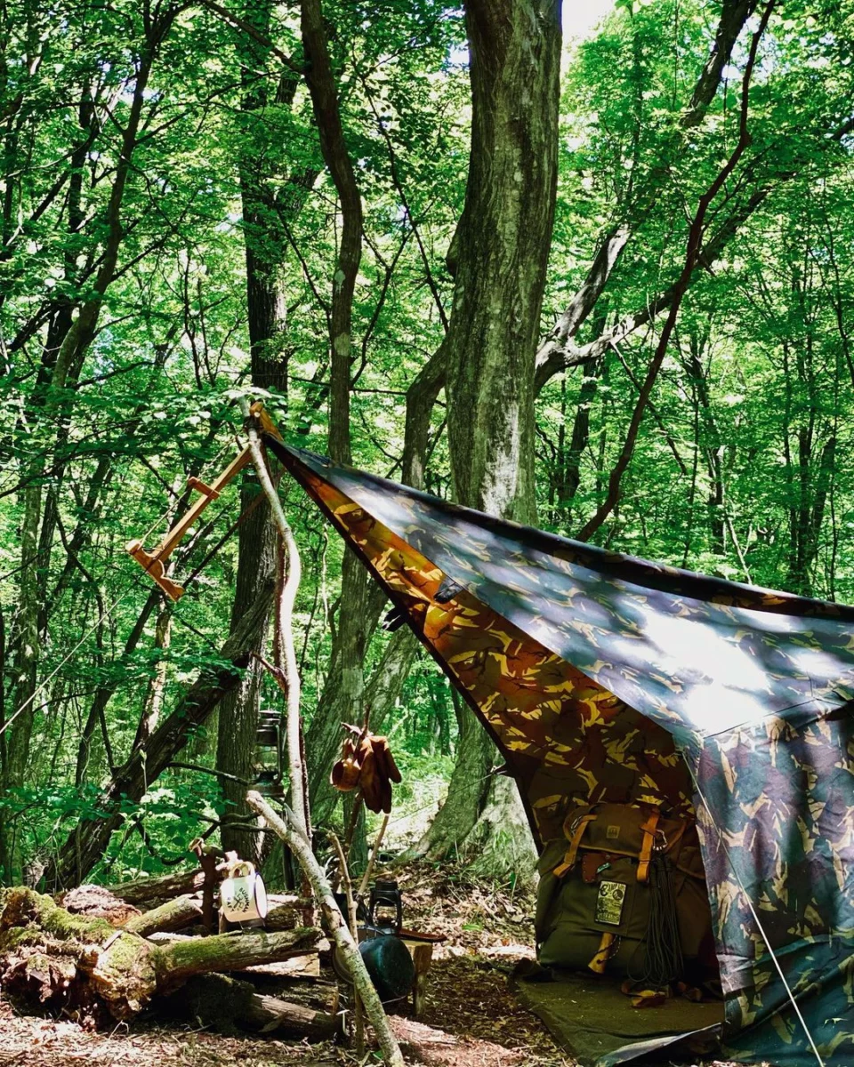 Tarp de Oilskin Prepper Camo