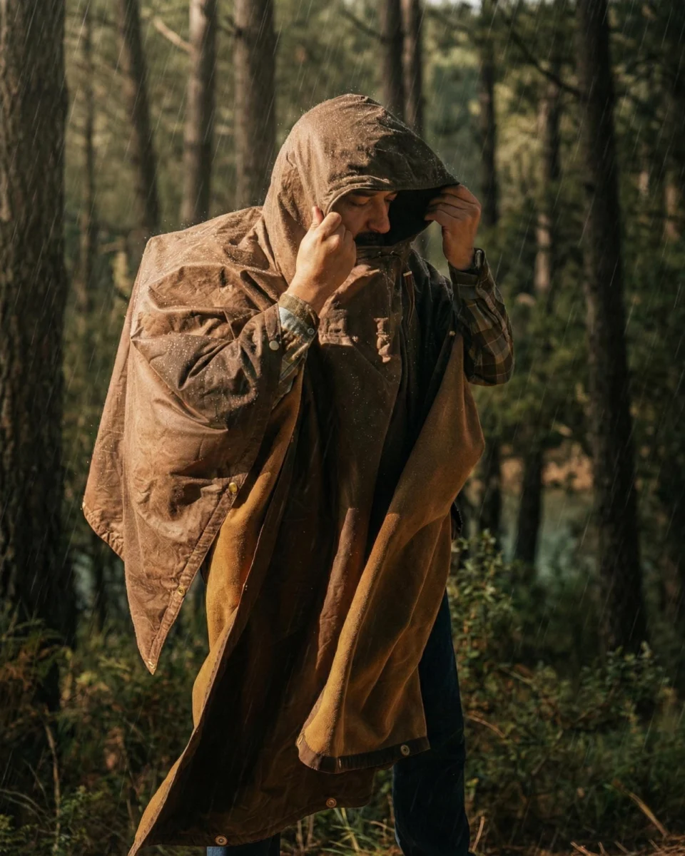 Adjustable hood of the All-In-One Poncho
