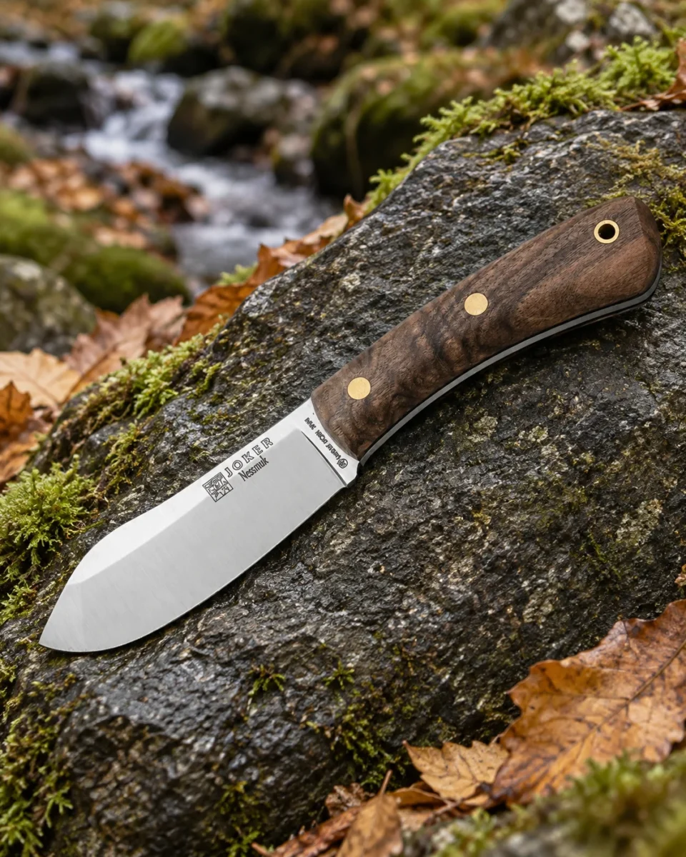 Joker Nessmuk 1821–2021 Anniversary Edition — knife in a woodland setting