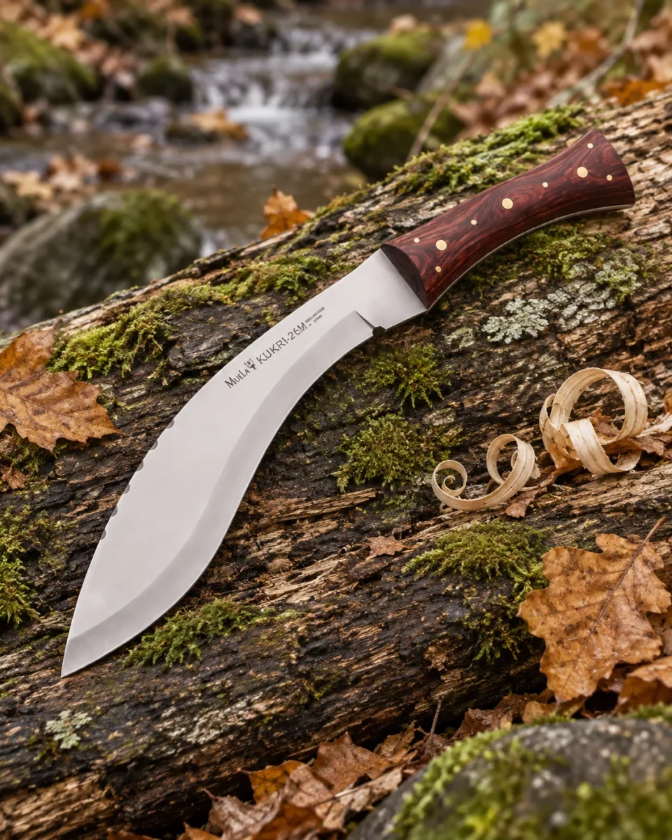 Muela Kukri Bois de Rose 26 — détail en plein air 4