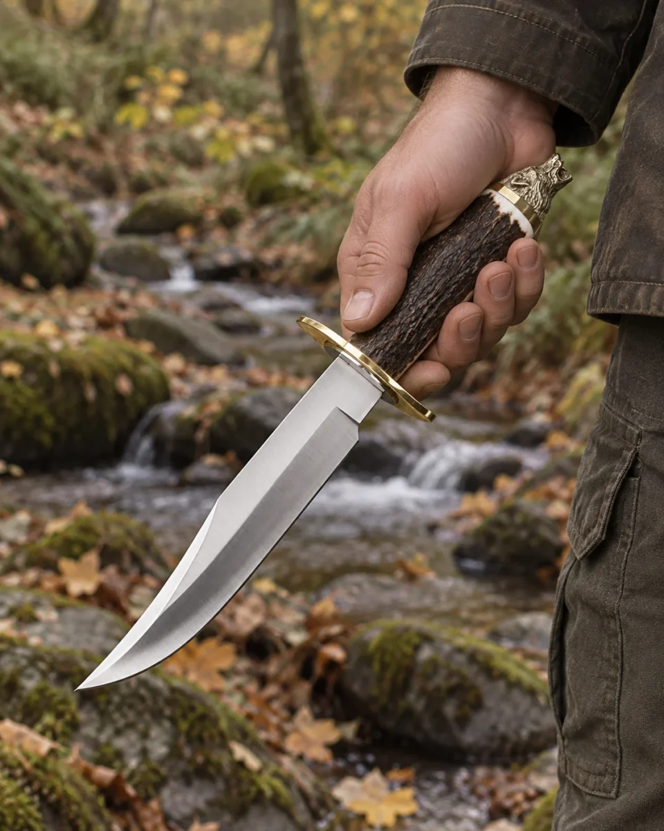 Couteau de chasse Muela Wolf-16A — détail en plein air 5