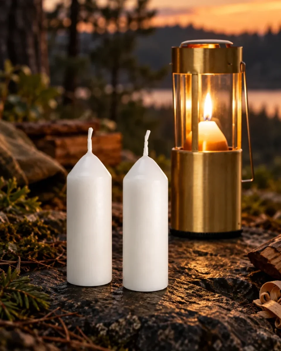 UCO 9-Hour Candles – 3 Pack — in use at camp