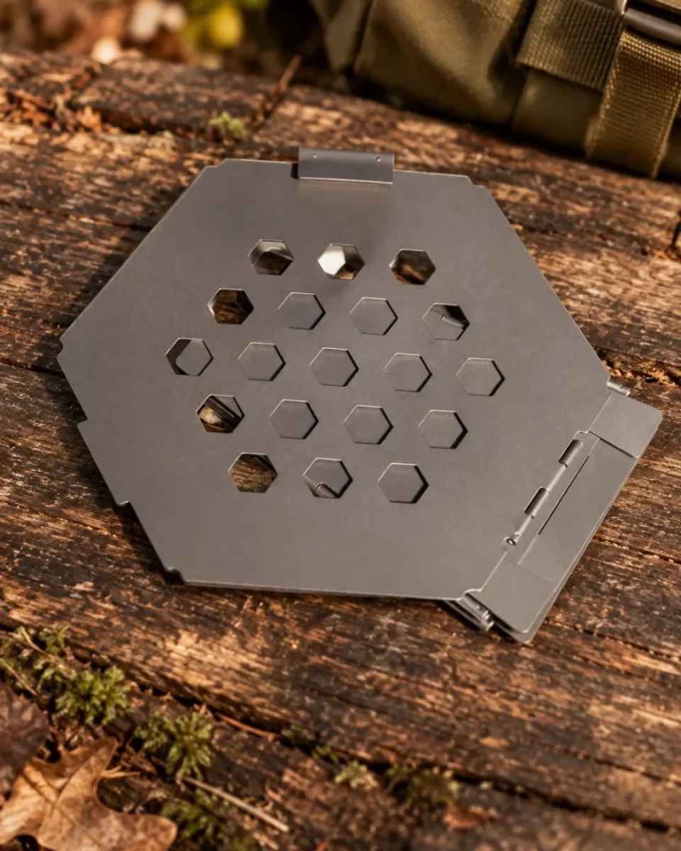 Réchaud Vargo Hexagon en titane — détail de construction