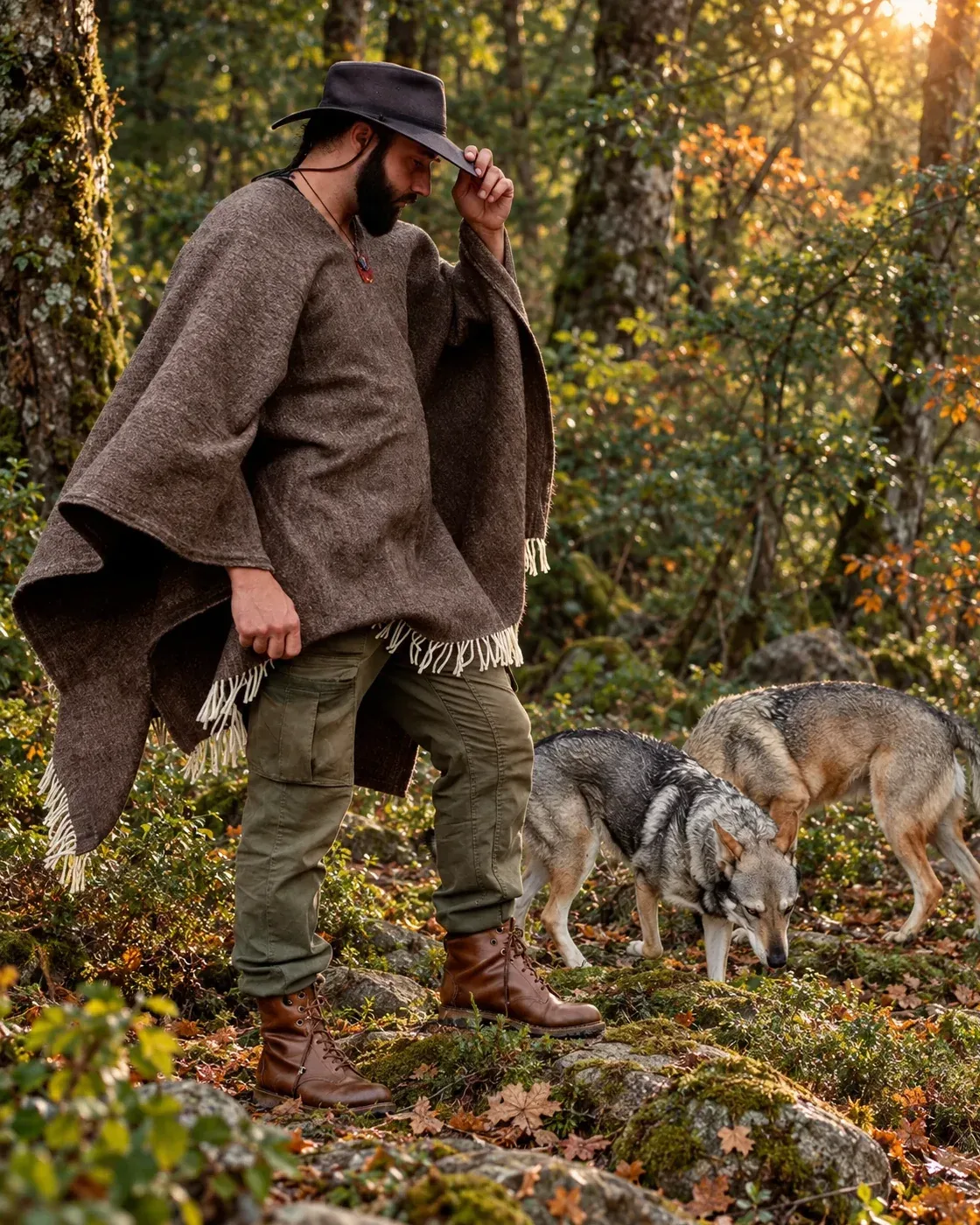 100% Premium Merino Poncho